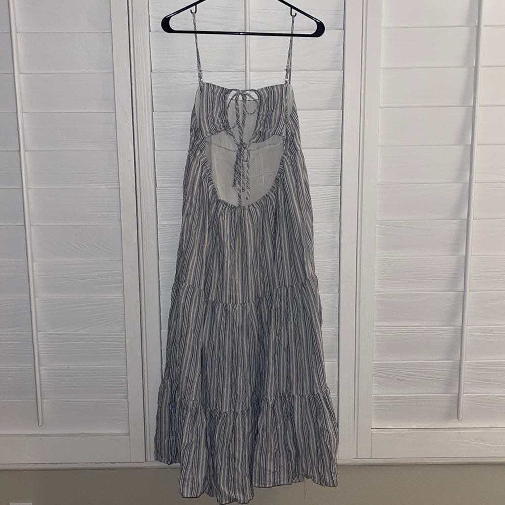 Mustard Seed Navy Cream Striped Dress